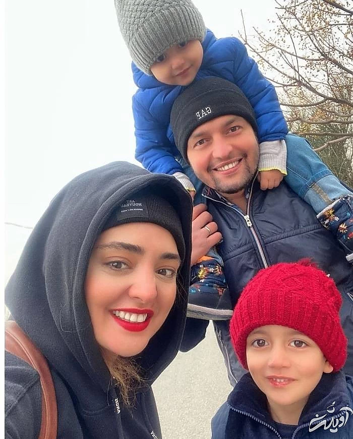 نرگس محمدی و برادرزاده هایش